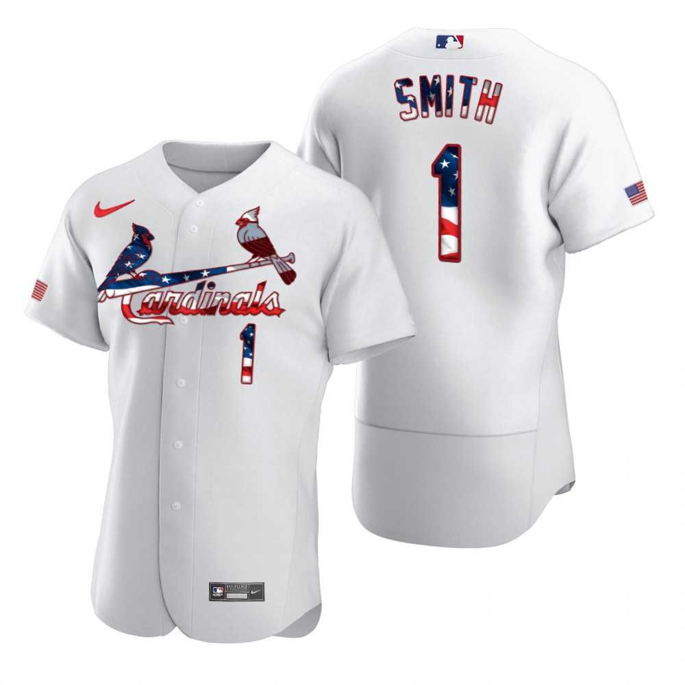Cardinals 1 Ozzie Smith White USA Flag Fashion Nike Cool Base Jersey Dyin,We sell and wholesale Cardinals 1 Ozzie Smith White USA Flag Fashion Nike Cool Base Jersey Dyin on line form chian!